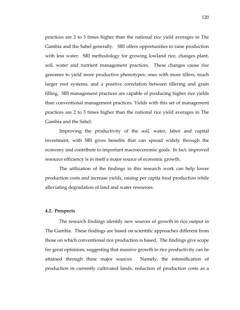 Management of rice production systems to increase productivity