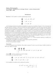 Master d'Océanographie UE OCE105 - Modélisation en Ecologie ...