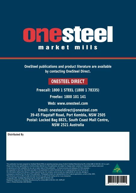 Third Edition Hot Rolled and Structural Steel Products - CIM