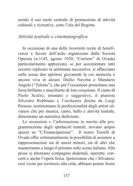 La Società Operaia a Silvano d'Orba - archiviostorico.net