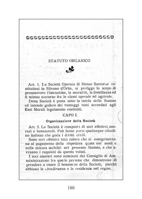 La Società Operaia a Silvano d'Orba - archiviostorico.net