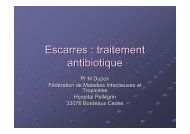 Escarre : traitement antibiotique - CLIN Sud-Ouest