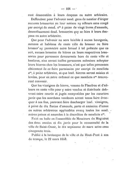 Mémoires 1881 Tome 17 - Ouvrages anciens sur Saint-Omer (Pas ...