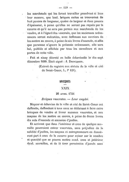 Mémoires 1881 Tome 17 - Ouvrages anciens sur Saint-Omer (Pas ...