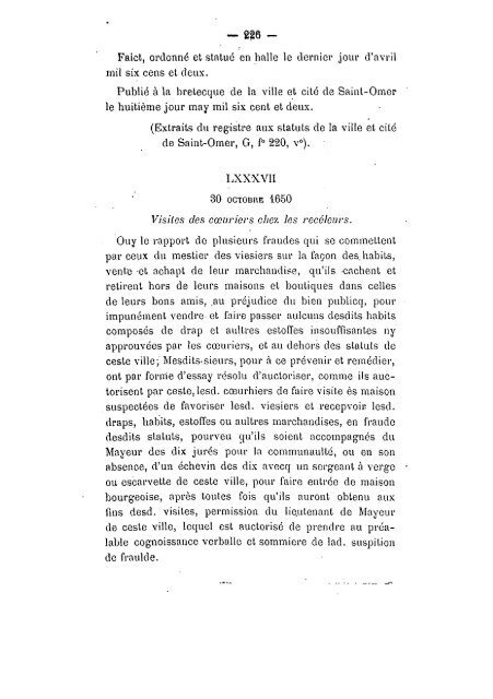 Mémoires 1881 Tome 17 - Ouvrages anciens sur Saint-Omer (Pas ...