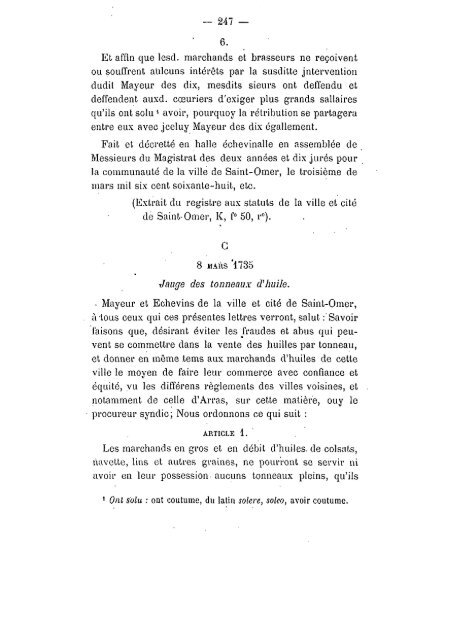 Mémoires 1881 Tome 17 - Ouvrages anciens sur Saint-Omer (Pas ...