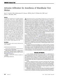 Articaine Infiltration for Anesthesia of Mandibular First Molars