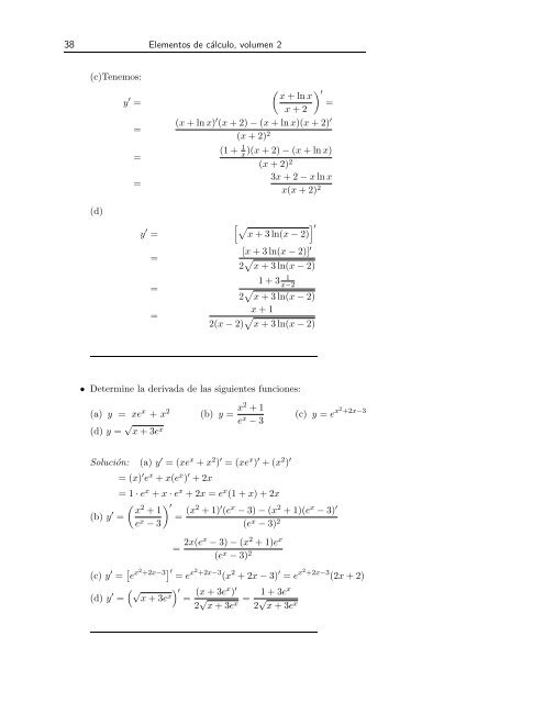 Vol2 Derivadas, aplicaciones y temas especiales - CIMM