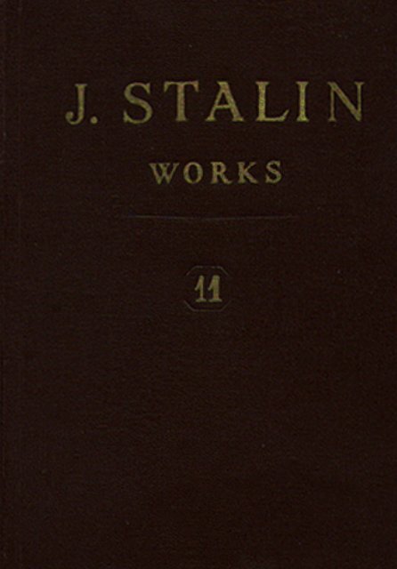 J.V. Stalin. Collected Works. 1-13 volumes. English edition.