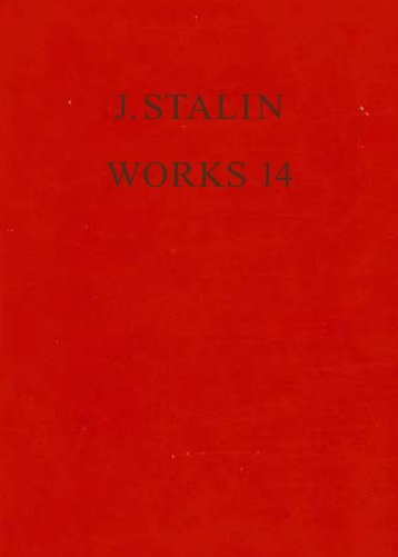 J.V. Stalin. Collected Works. 1-13 volumes. English edition.