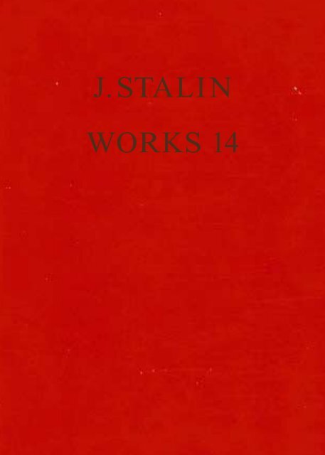 J.V. Stalin. Collected Works. 1-13 volumes. English edition.