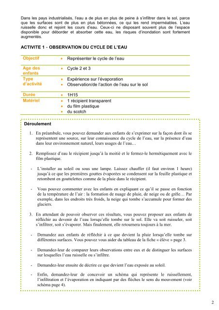 L'eau, du sous-sol… à la casserole - WWF France