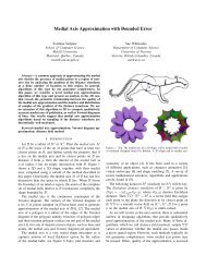 Medial Axis Approximation with Bounded Error - CIM - McGill ...