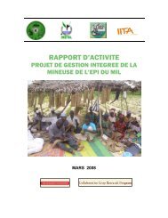 RAPPORT D'ACTIVITE - McKnight Foundation Collaborative Crop ...