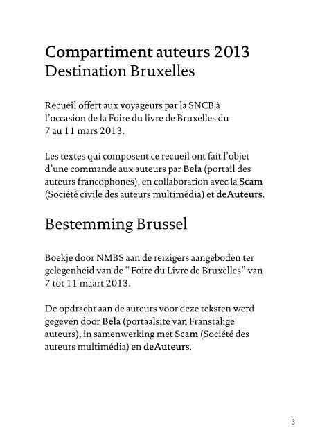 Compartiment auteurs - Foire du Livre de Bruxelles