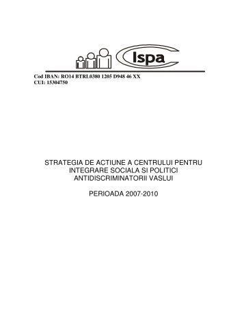 strategia de actiune a centrului pentru integrare sociala si politici ...