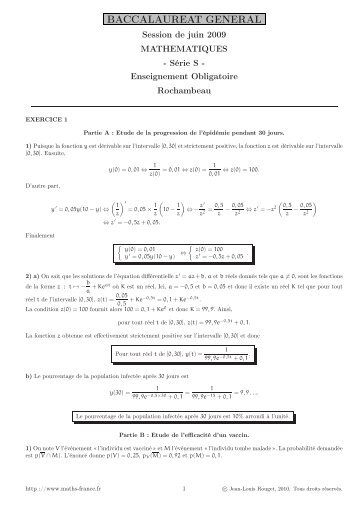 Corrigé - Maths-france.fr