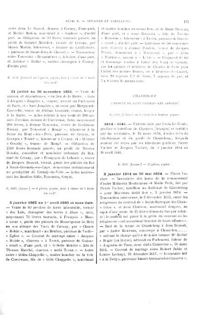 Serie E 5864-6930 - Histoire et Patrimoine du Vexin