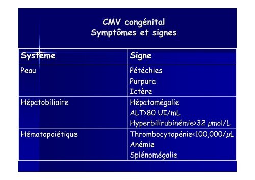 INFECTIONS CONGENITALES à CMV - Monenfantgrandit