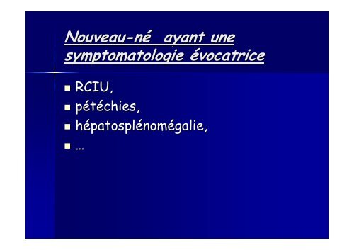 INFECTIONS CONGENITALES à CMV - Monenfantgrandit