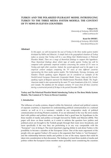 turkey and the polarized pluralist model introducing turkey to the ...