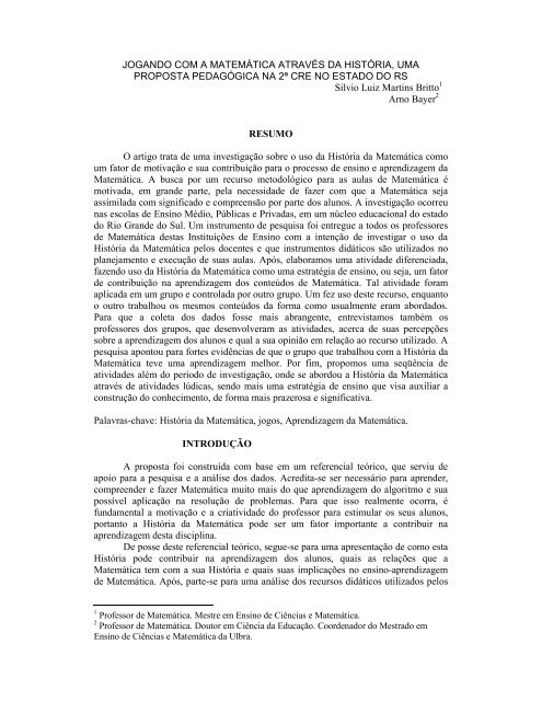 Curiosidades da matematica - Recursos de ensino