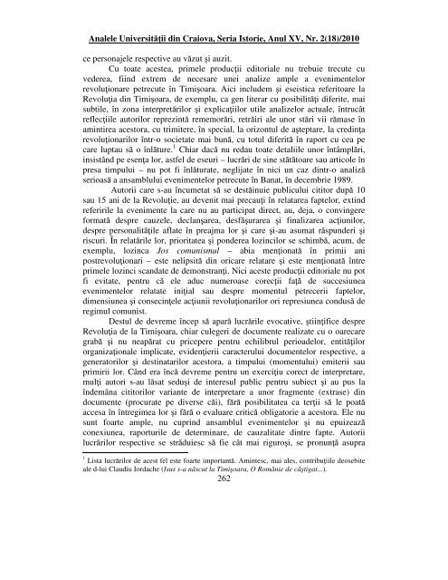 Full Text - Analele Universitatii din Craiova. Istorie