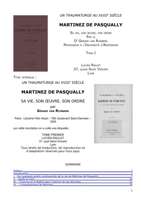 Martinez De Pasqually