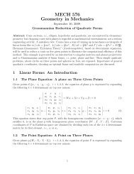 MECH 576 Week 1, Grassmannian Reduction of Quadratic ... - CIM