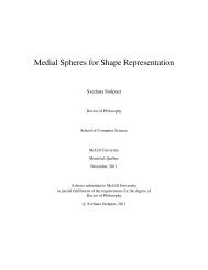 Medial Spheres for Shape Representation - CIM - McGill University