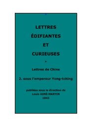 Lettres édifiantes et curieuses - Chine ancienne