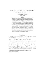 Non-Gaussian Invariant Measures for the Majda Model of Decaying ...
