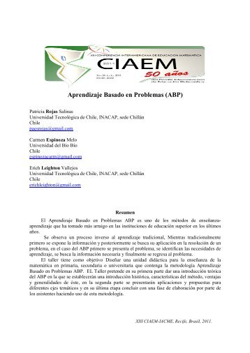 Aprendizaje Basado en Problemas (ABP) - CIMM