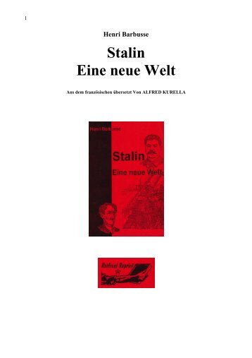 Stalin Eine neue Welt