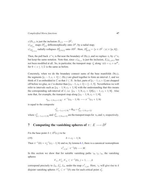 The Picard-Lefschetz theory of complexified Morse functions 1 ...