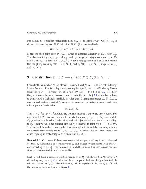 The Picard-Lefschetz theory of complexified Morse functions 1 ...