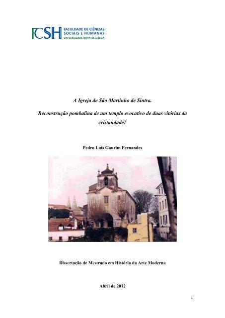 Dissertação de Mestrado Volume 1.pdf - RUN - Universidade Nova ...