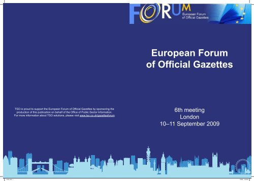 European Forum of Official Gazettes - CIRCA - Europa