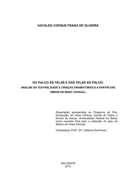 Hayaldo Copque Fraga de Oliveira.pdf - RI UFBA - Universidade ...