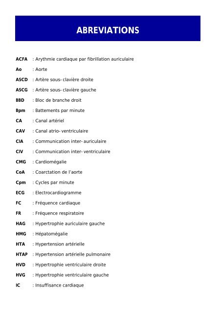 ABREVIATIONS