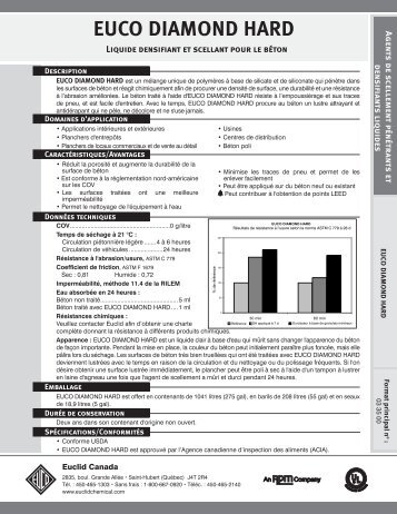 EUCO DIAMOND HARD - Euclid Chemical Co
