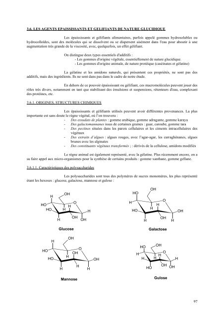 3.6. les agents epaississants et gelifiants de nature - UTC