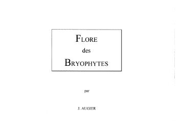 Augier (1966), Flore des Bryophytes - Herve Cochard