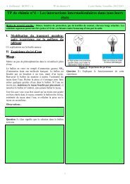 sujet - La physique-chimie en BCPST 1A au lycée Hoche