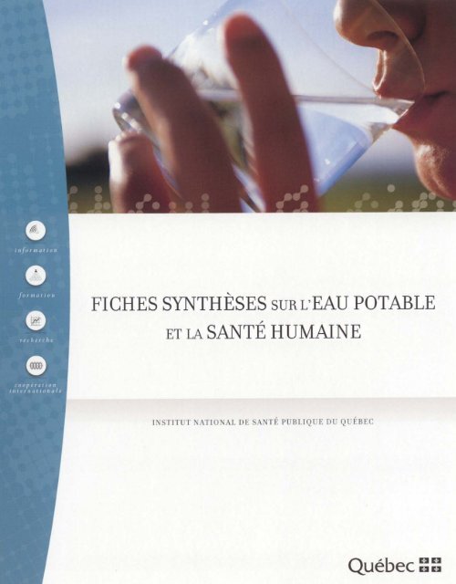 Fiches synthèses sur l'eau potable et la santé humaine