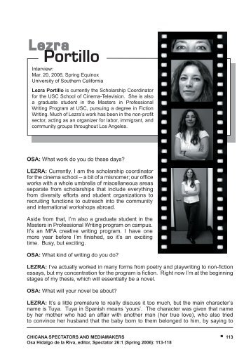 19 - Lezra Portillo (js) - USC School of Cinematic Arts - University of ...