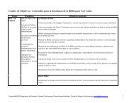 Cuadro de Objetivos y Contenidos para la Enseñanza de la Biblia ...