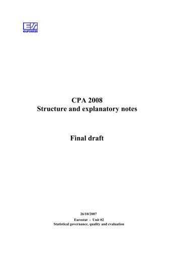CPA 2008 structure - CIRCA