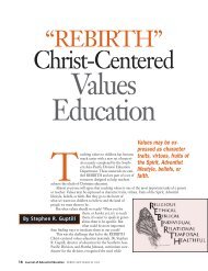 REBIRTH: Christ-Centered Values Education - Circle