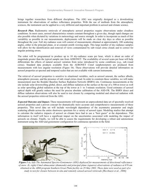 Scientific Theme: Advanced Modeling and Observing Systems